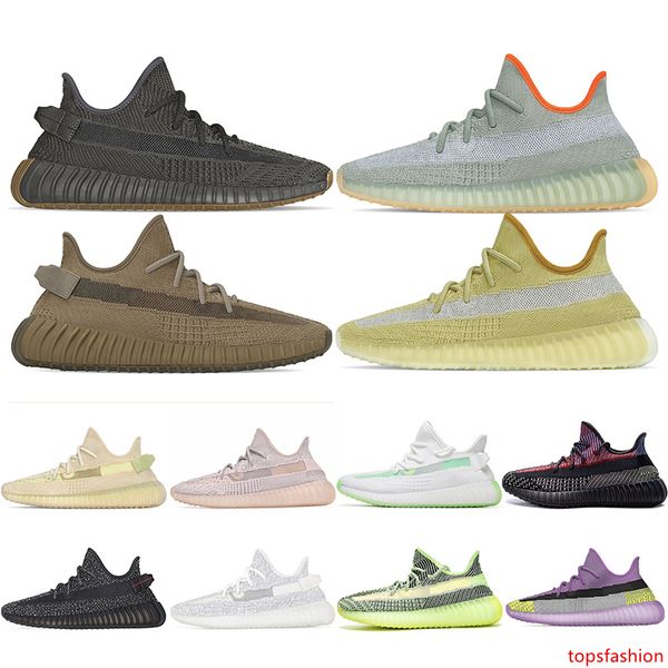 

новые kanye west кроссовки шлак earth yecheil yeezreel marsh desert sage статическая 3m reflective synth мужские кроссовки спорт runner 36-4
