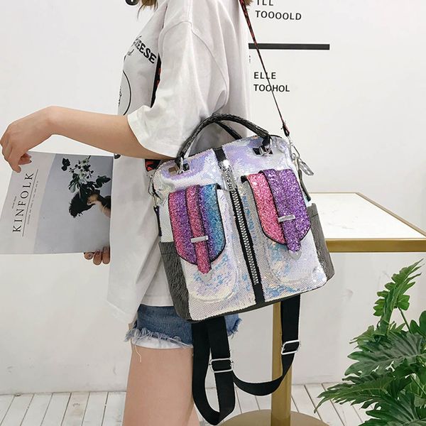 

women ladies girls fashion bling sequinsÂ shoulder handbag tote bags crossbody bags for women 2019 handbag