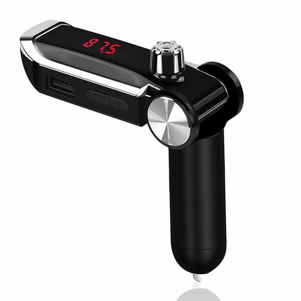 

2 usb car charger handsbluetooth car kit wireless 3.1 charger fm transmitter mp3 music player fm modulator speakerphone