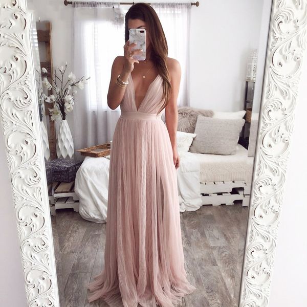 

летние платья женская одежда ремень полосатой сетки кружева split sexy глубокий v шеи backless maxi платье осень платья зима длинные vestido, Black;gray