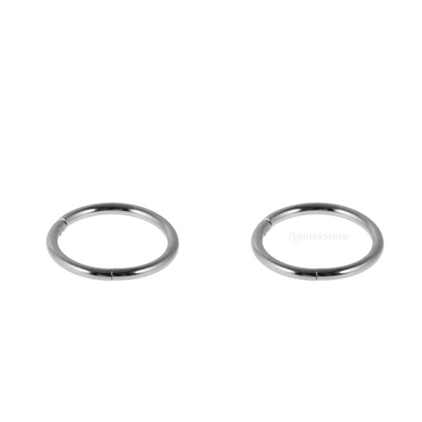 

2рс сталь нос перегородка петля ухо козелки обруч 1.2x10mm, Slivery;golden