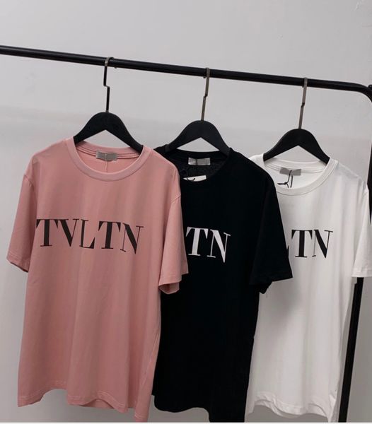 

womens mens tee shirt designer casual summer short sleeve letter print t-shirt fashion c0py t shirt sl20011703 pink black white
