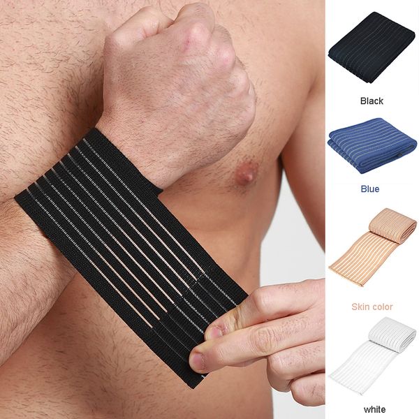 

elastic sport bandage wristband hand gym sweat wrist support wrap tennis cotton weat band fitness powerlifting protective gear, Black;red