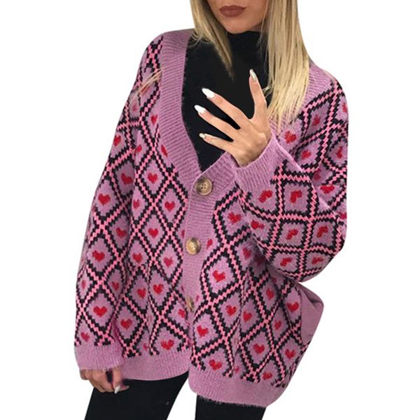 

sagace sweater cardigans women 2019 v neck lantern sleeve open stitch loose sweater jacket clothes female knit coat, Black;brown