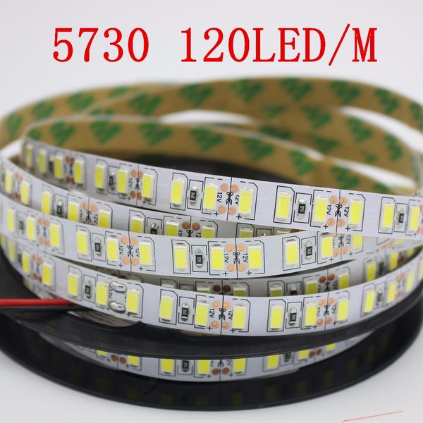 

120leds / m 5M LED strip SMD 5730 Гибкая светодиодная лента SMD 5630 не водонепроницаемый белый / те