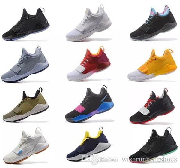 

(with box)2018 Paul George PG1 Shining Ferocity Men's Basketball Shoes Cheap Sale PG 1 Los Angeles Home men Sport shoe Sneaker Size 40-46