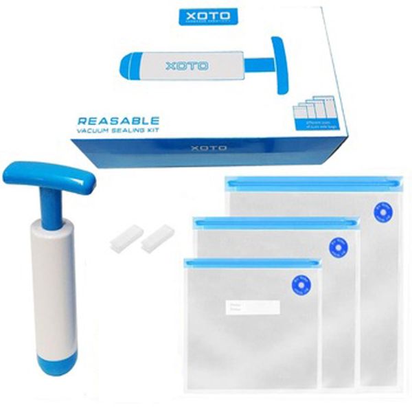 

reusable sous vide vacuum plastic saver bags kitchen storage vacuum packages with air pump plastic bags