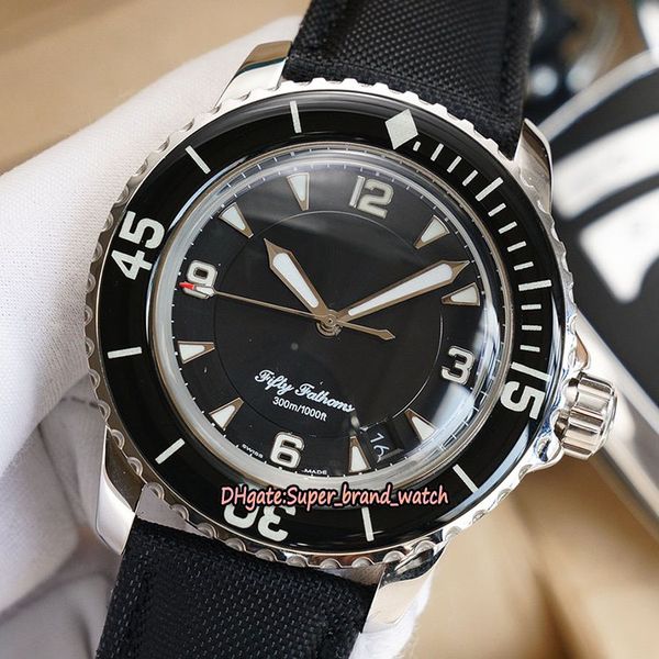 

fifty fathoms 50 fathoms 5015-1130-52a japan miyota 821a mechanical blue dial mens watch 316l steel case nylon band designer sport watches, Slivery;brown