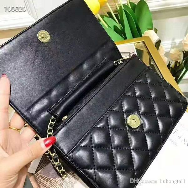 

the new 2019 female inclined bucket bags woman genuine leather handbag joker fashion chain girls women shoulder package