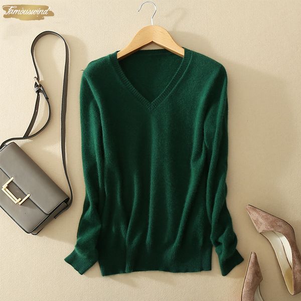

sweater v neck fashion autumn cashmere wool sweater v neck solid pullover slim women pullovers coat female blouse knit, White;black