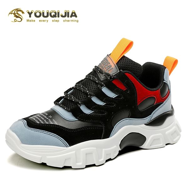 

popular models men's casual shoes laces outdoor jogging sneakers comfortable soft tennis high-quality stretch sole sports shoes, Black