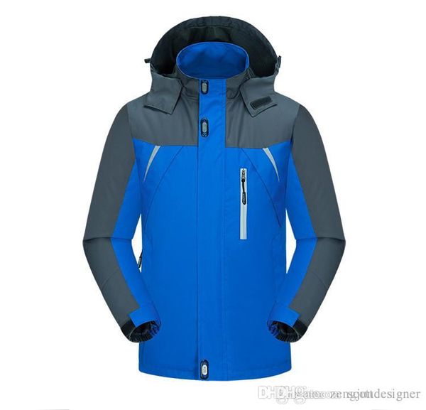 

mens autumm hat detachable solid color outdoor jacket hooded long sleeve pocket zipper sport style homme clothing, Tan;black