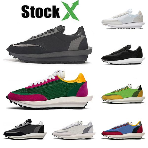 

designer stock x 2020 new brand sacai ldv waffle mens womens running shoes black white reen gusto varsity blue mens trainers sports sneakers