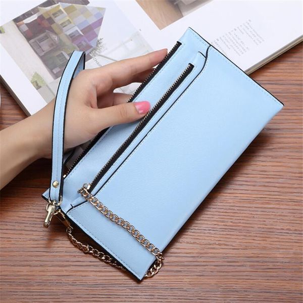

2019 fashion women wallet korean version of the cute little fresh ladies long wallet hand bag female, Red;black