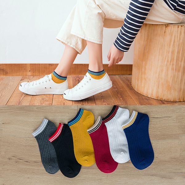 

новые женщины носков удобного хлопок лодка bock голеностопного низкая женский невидимого цвет unisex девочки мальчики чулочно дама нашивка н, Black