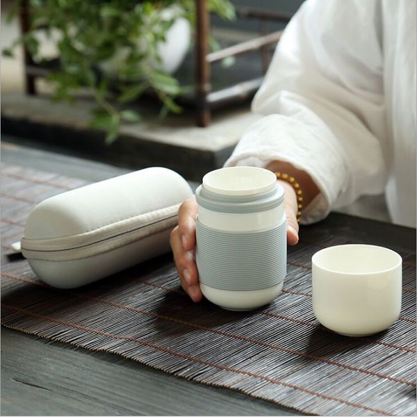 Concentric schnelle Tasse portable Reisen Kung-Fu-Tee-Set Keramik schwarze Keramik Wasserschale persönliches Büro Tee Tasse Geschenk