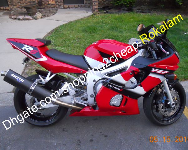 Набор набор для YAMAHA YZFR6 YZF600R YZF R6 98-02 1998 1999 2000 2001 2002 Красные белые черные мотоциклов. Обсуждение запчастей (литье под давлением)