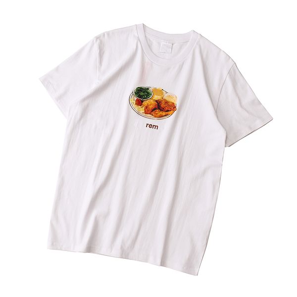 

63 oz s 18ss chicken dinner tee short-sleeved t-shirt vicinage, Red