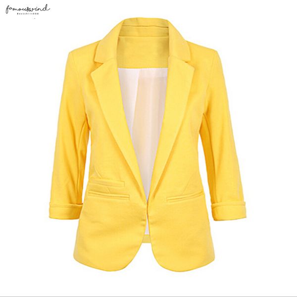 

передняя зубчатый blazer 2019 осень женщины формальные куртки офис костюмы работа fit regular blazer белый ladies 11 цветов размер s-xxl, White;black