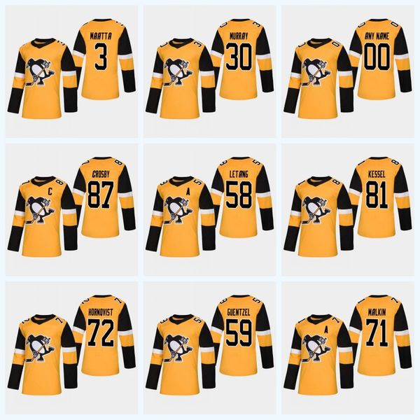 

Youth 58 Kris Letang Pittsburgh Penguins 87 Sidney Crosby 71 Evgeni Malkin 72 Patric Hornqvist 81 Phil Kessel 2019 Third Hockey Jersey