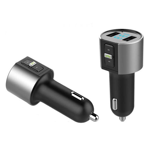 

c26s handscar bluetooth fm transmitter mp3 audio player dual usb charger