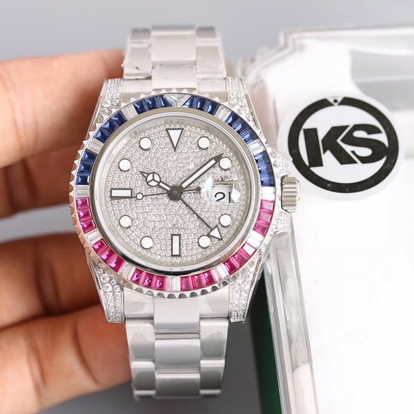 

ks automatic nechanical movement waterproof montre de luxe reloj para hombre designer watches luxury mens watches swiss watch, Slivery;brown