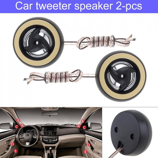 

2pcs 150w 25mm high efficiency mini dome car tweeter speakers for car audio system