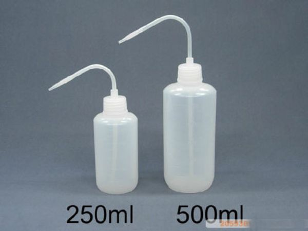 

250ml & 500ml wash bottle lab plastic squeeze tattoo cleaning clean washing ing