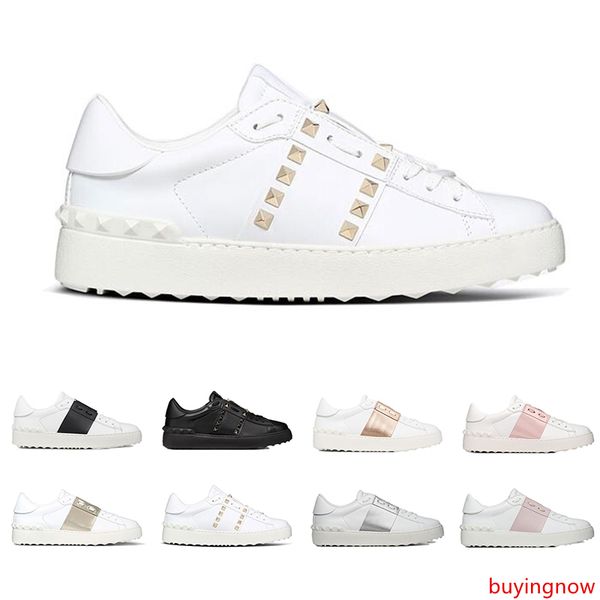 

with designer shoes fashion luxury sneakers for men women white black red genuine leather casual shoe jogging walking with