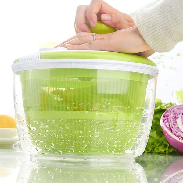 

ttlife salad spinner латук осушитель легко спин abs ручной салат из овощей dehydrator high speed ​​центробежные drainer корзина новая