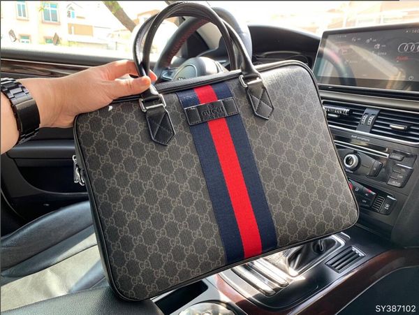 

new multi-functional men's official lapbag european and american fashionable business office handbag size 38*35*27 ok