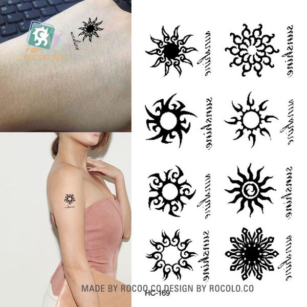 Acheter Body Art Tatouages Temporaires Imperméables Pour Hommes Et Femmes Sexe Noir Tourbillon Marques Design Petit Autocollant De Tatouage En Gros