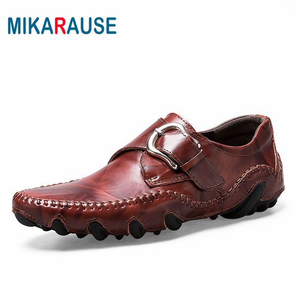

2020 man summer genuine leather shoes men casual loafers fashion business office shoes male comfortable soft hasp driving, Black
