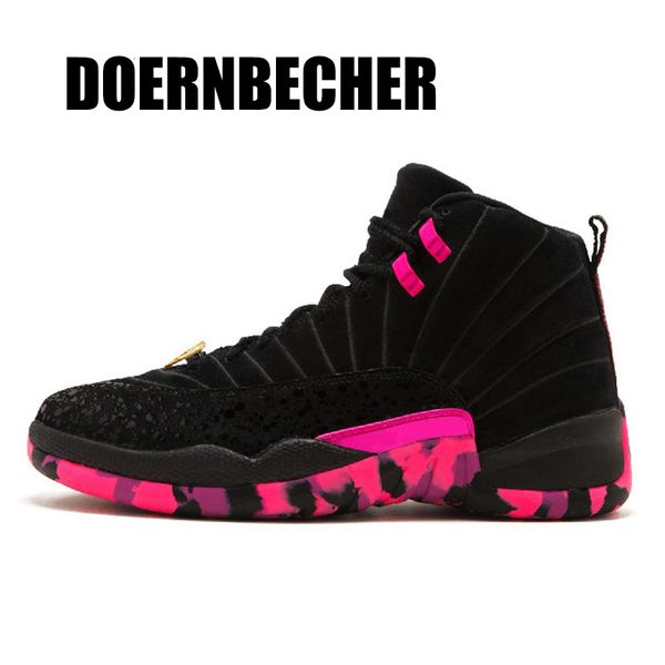 

12 12s men basketball shoes fiba game royal reverse taxi international flight dark grey gym red ovo mens trainers sports sneakers 7-13 cct10