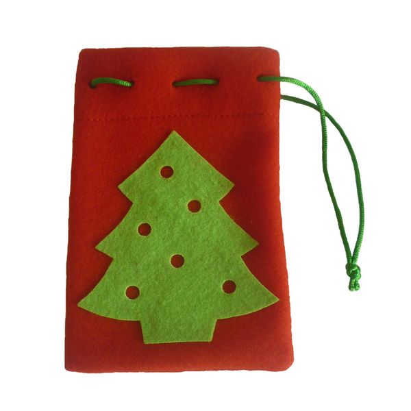 

velvet xmas tree bags christmas drawstring candy gifts pack -xmas tree decor