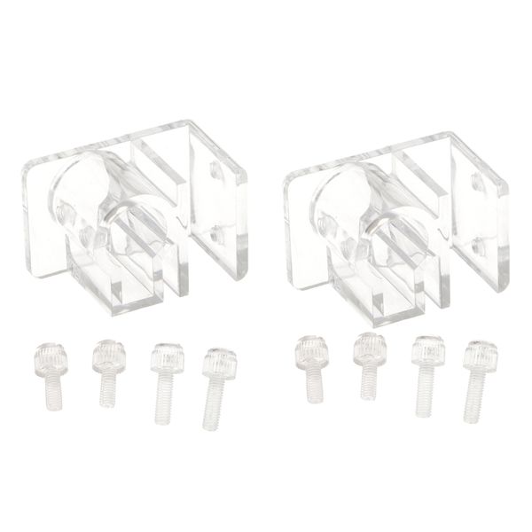 

2pcs acrylic aquarium pipe clip holder to fix 12mm/16mm inflow outflow tube
