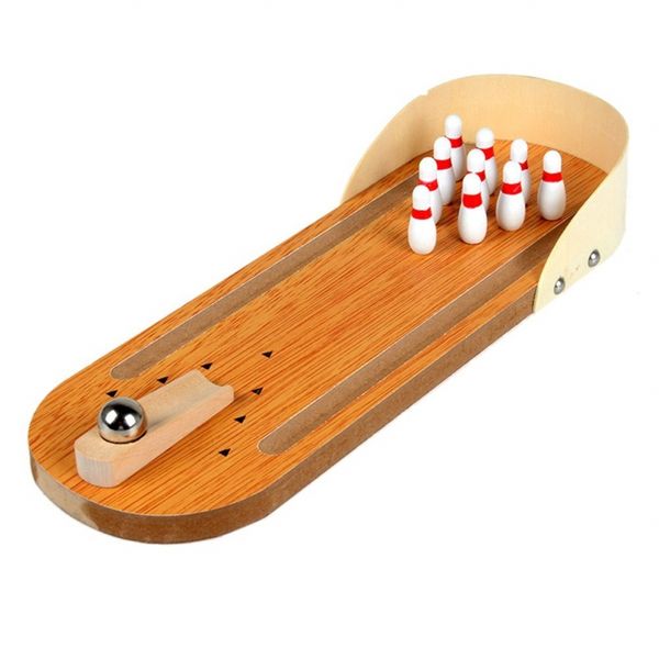 

mini deskbowling game set wooden bowling alley ten metal pin ball desk shaper trinmmer shirts supplies