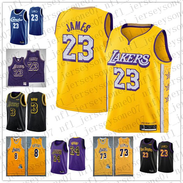 

custom mens los angeles lakers 24 ko be bryant 23 james black white purple throwback basketball jersey