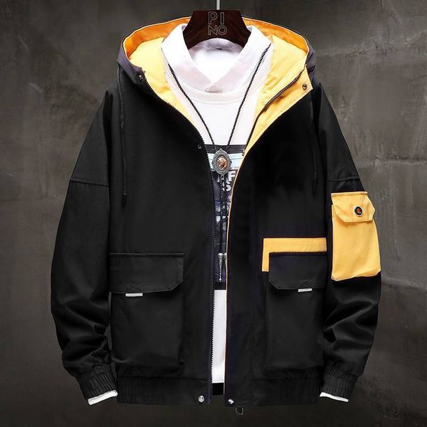 

mens jacket brand casual autumn 2019 new spring autumn jacket two color available casual fashion windbreaker luxury hoodie jacket