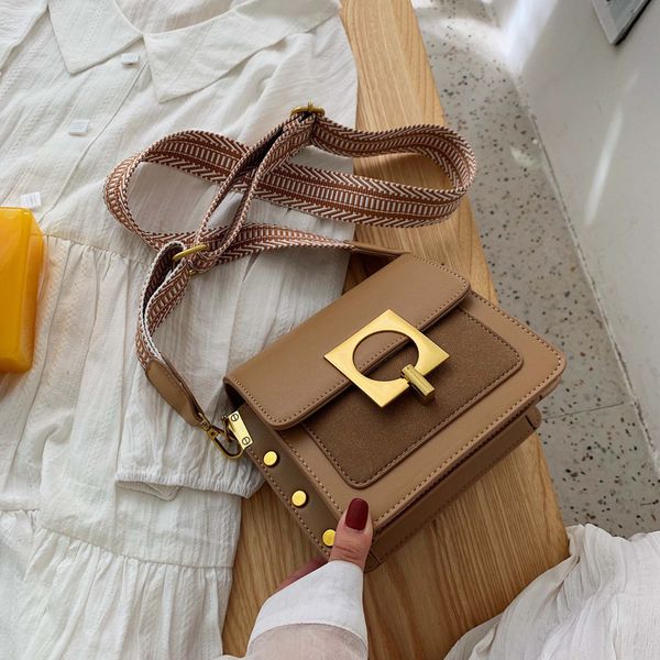 

fashion leather women crossbody bag autumn and winter matte small square handbag 2019 new luxury suede shoulder messenger bag