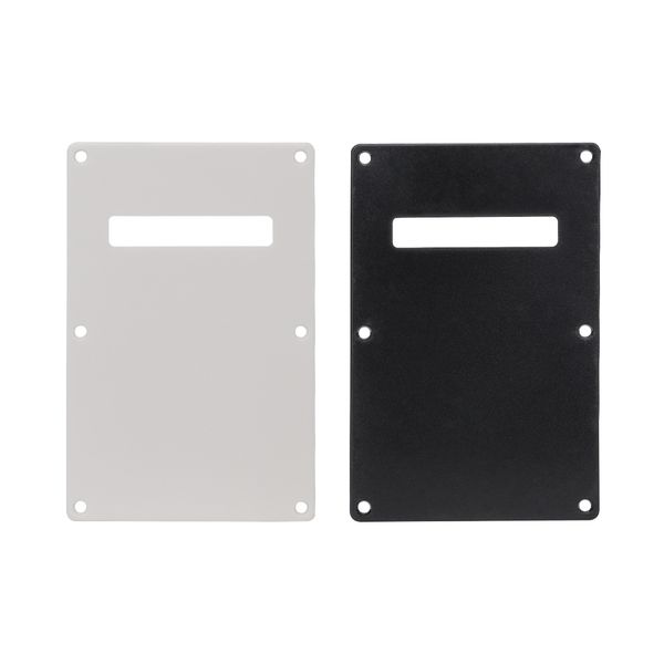 

1pc electric guitar backplate pvc back plate tremolo cavity cover spring anti-scratch cover for st sq guitar white & black