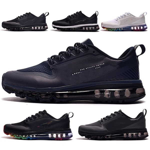 

new arrival 2020 utility mens running shoes triple black white royal blue university red platform trainer designer sport flat sneakers
