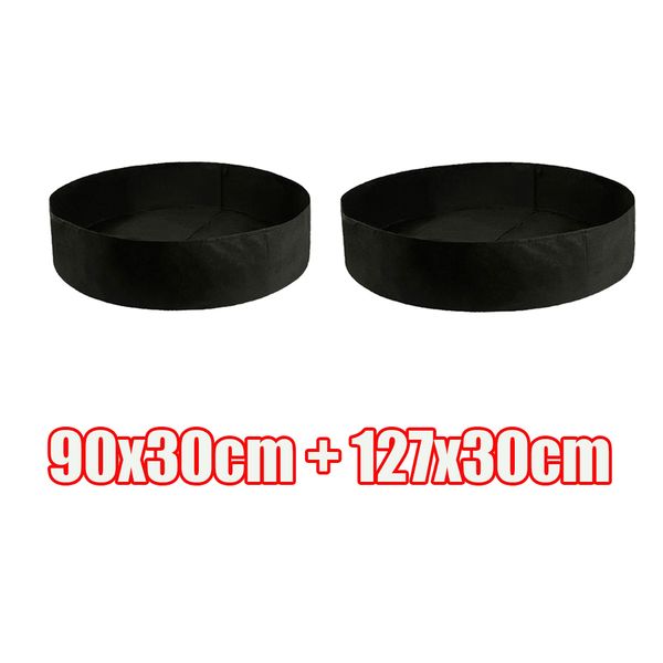 

90 127см 2pcs круглые фальш грядка grow сумки пот контейнер eco материала