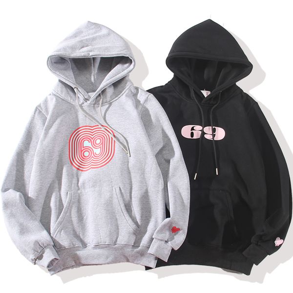 

men's hoodies & sweatshirts mens and womens designer eu letter printing long sleeve hoodie fashion style winter asian size s-xl, Black