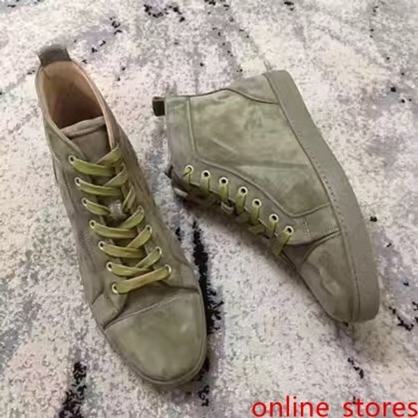 

wholesale - high red bottom sneakers shoes women,men outdoor fashion casual walking trainer orange,green,black size 36-46