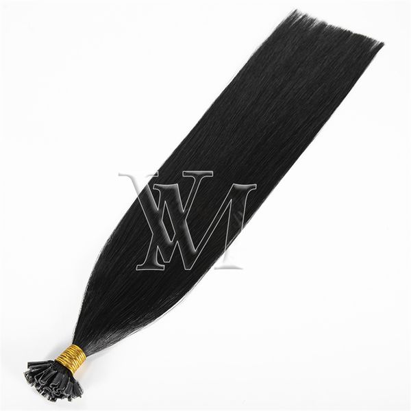 

vmae selling mongolian virgin double drawn u tip human hair extensions 100g 4a 4b 4c afro kinky curly straight wave natural color, Black