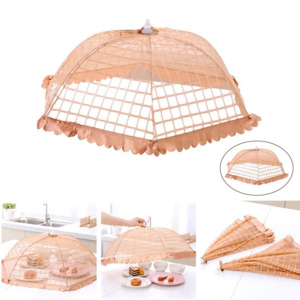 

umbrella food cover 1pc kitchen food cover picnic barbecue party fly mosquito resistant net