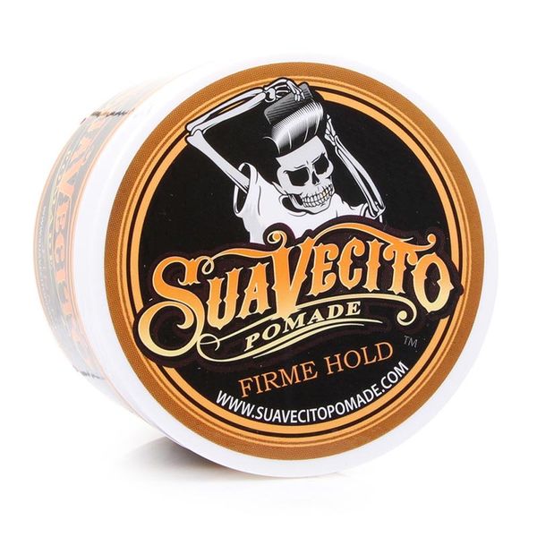 

suavecito pomade gel 4 унции 113 г сильный стиль восстанавливает древние пути - большой скелет волосы выровняли спину масло для волос восков