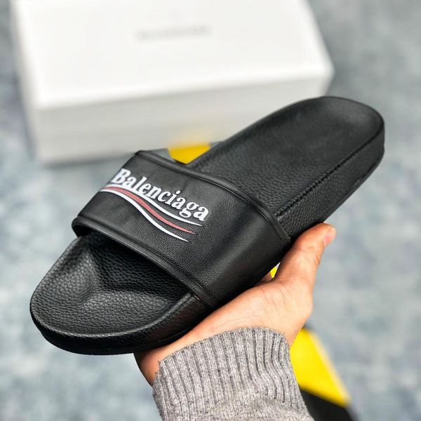 

men women sandals designer shoes 1luxury slide 1summer fashion1 wide flat slipper sandals slipper flip flop size 36-45 with box, Black