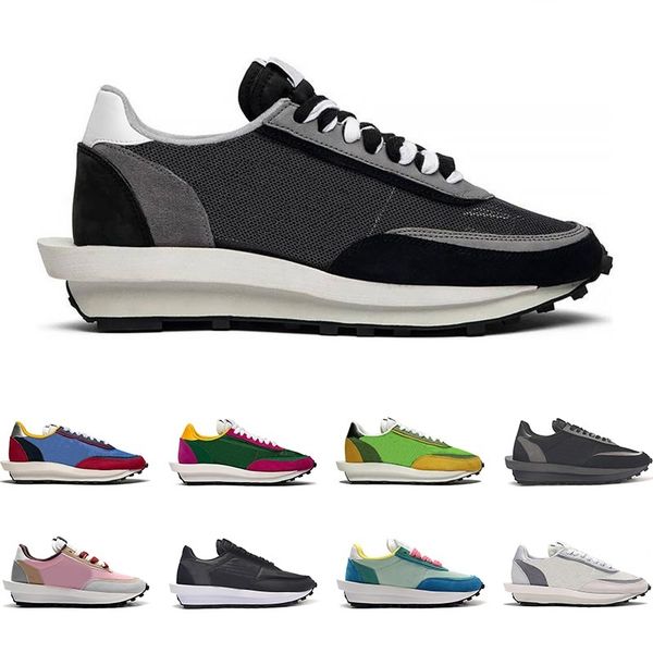 

fashion designer sacai x ldv waffle triple black mens casual shoes daybreak women varsity blue pine green gusto platform sports sneakers